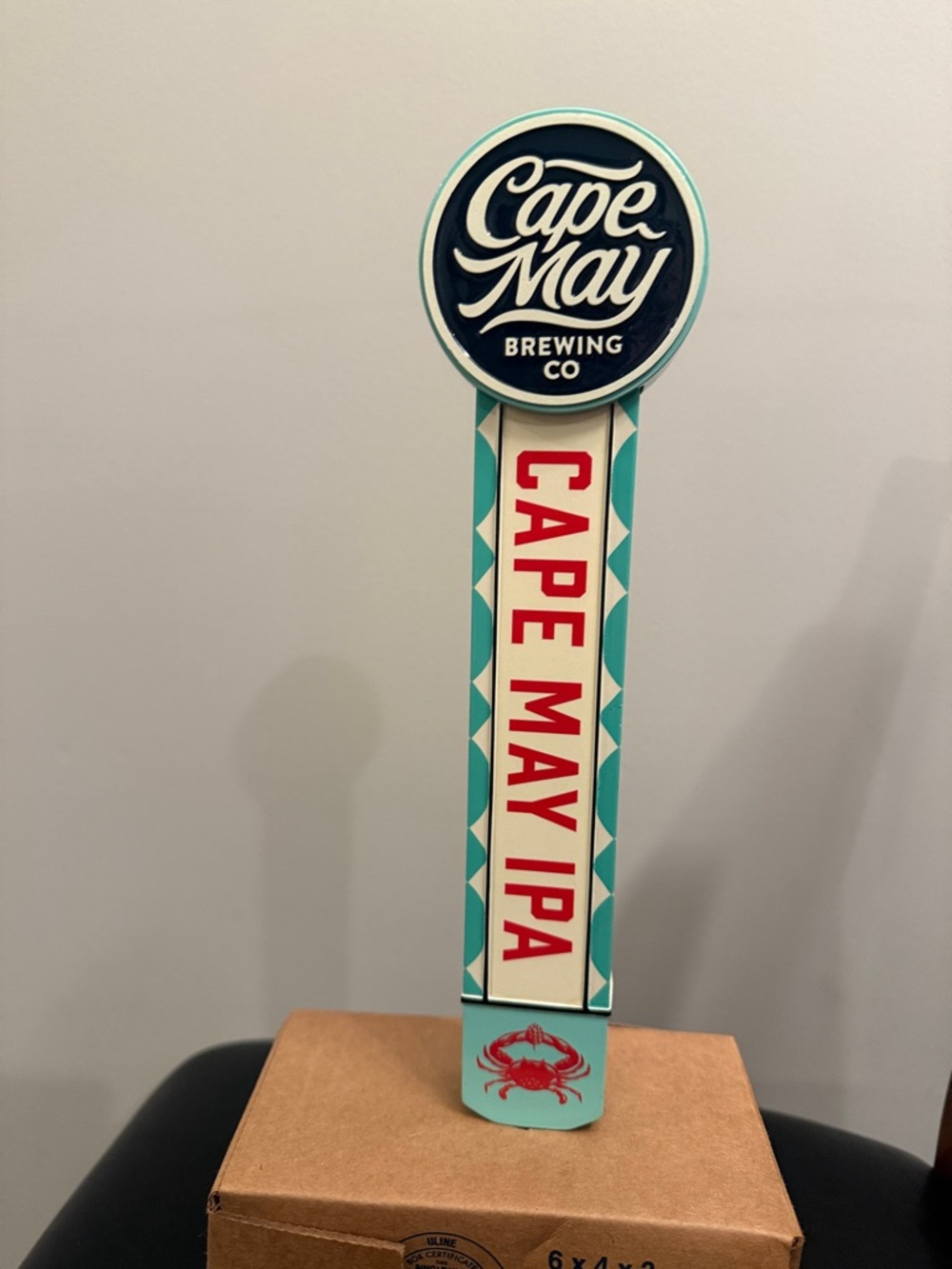 Cape May Brewing Co. Tap Handle - Cape May IPA Crab Logo 12” Draft Beer